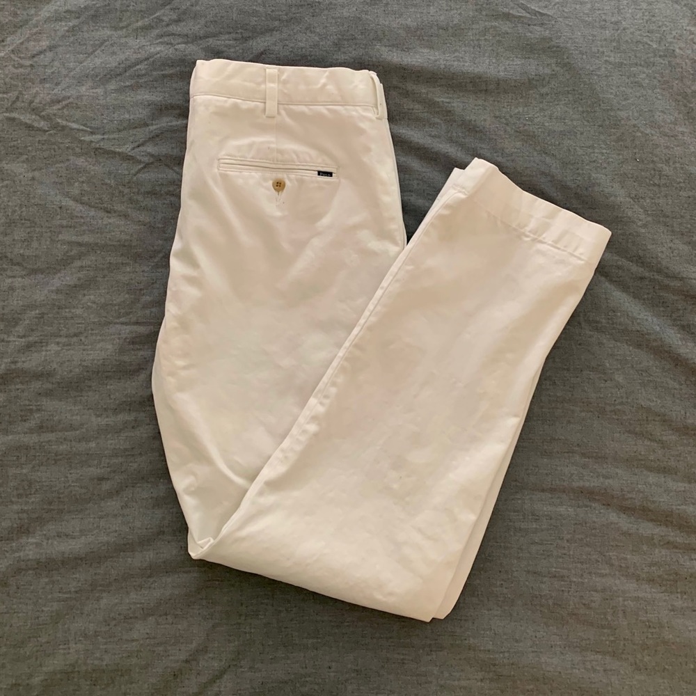 Polo Ralph Lauren Slim Fit White Pants